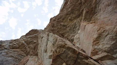 Edge of cliff and sky Stock Footage 104876967