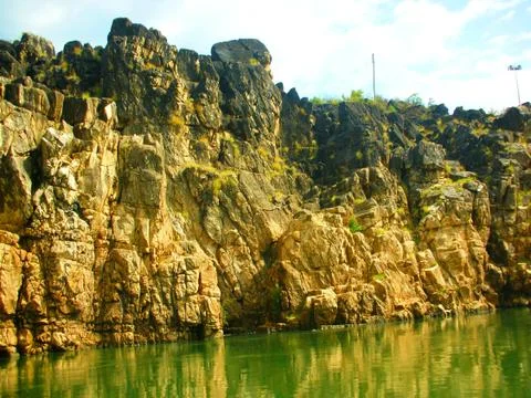 The edge of cliffs in Pune india Stock Photos