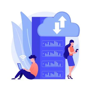 Edge computing abstract concept vector illustration. 스톡 일러스트