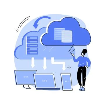 Edge computing abstract concept vector illustration. Stock Illustration