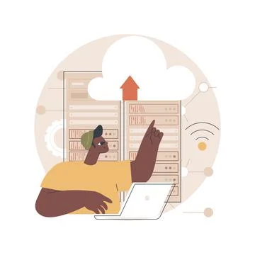 Edge computing abstract concept vector illustration. Stock Illustration