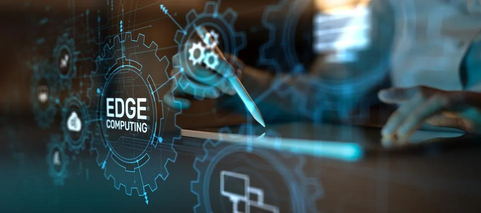 Edge Computing and Cloud Integration for Real-Time Data Processing. Stock Photos