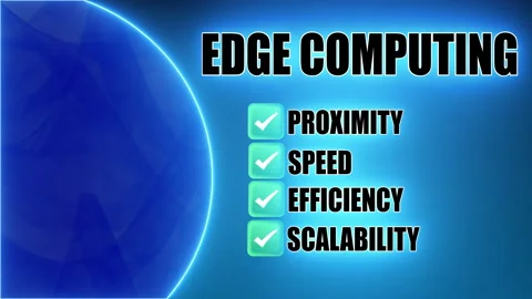 Edge Computing - Black text on neon background Stock Footage 302254685