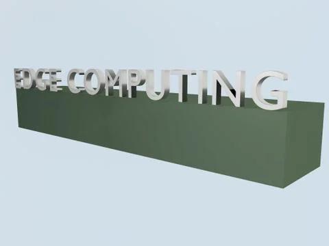 EDGE COMPUTING concept Illustrazione stock