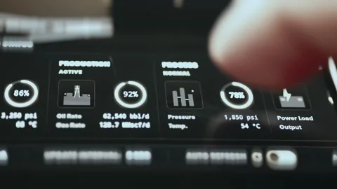 Edge Computing Efficiency Control Interface 스톡 동영상 340171468