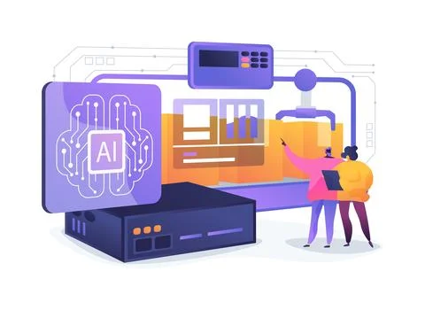 Edge Computing Gateway abstract concept vector illustration. Stock Illustration