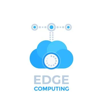 Edge Computing icon Stock Illustration