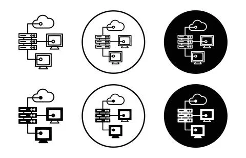 Edge computing Icon Stockillustratie