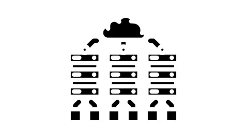 Edge computing industry industry 5 5 glyph icon animation Stock Footage 326735152