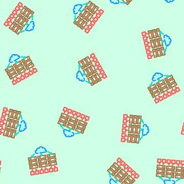 Edge computing industry industry 5 5 vector seamless pattern Illustrazione stock