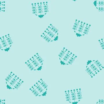 Edge computing industry industry 5 5 glyph vector seamless pattern Stock Illustration