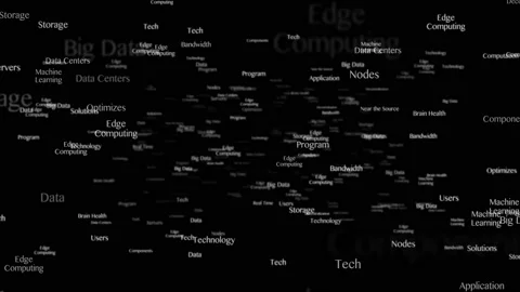 EDGE COMPUTING Keywords Animation, Background, Loop Stock Footage 220822192