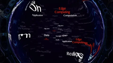 EDGE COMPUTING Keywords Animation, Background, Loop Stock Footage 276389302