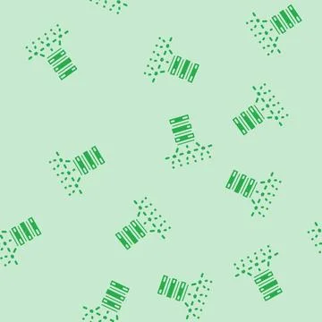 Edge computing node data center glyph vector seamless pattern Illustrazione stock