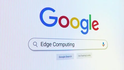 Edge Computing Search Bar Typewriter Stock Footage 291357051