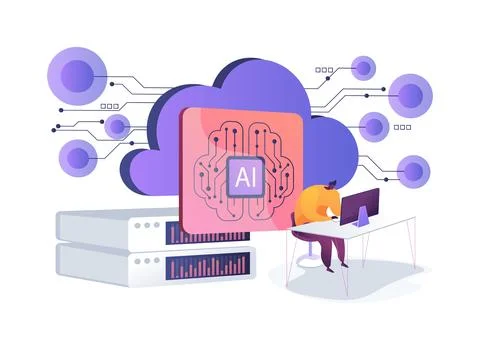 Edge Computing for Smart Devices abstract concept vector illustration. Stock Illustration