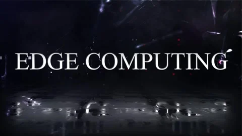 Edge Computing Technology Word Stock Footage 318780843