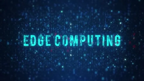 Edge Computing trendy words in technology Stock Footage 291208513
