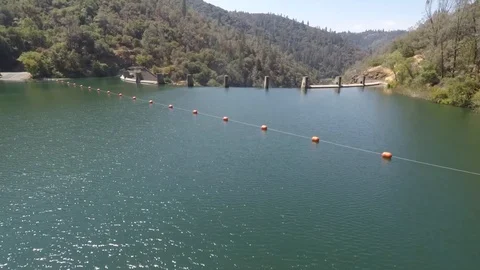 Edge of a Dam Stock Footage 87157974