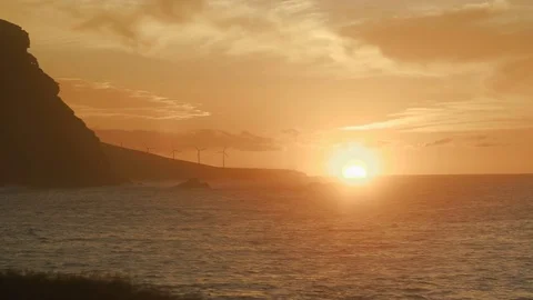 Edge of the earth . Stunning Sunset 스톡 동영상 70503756