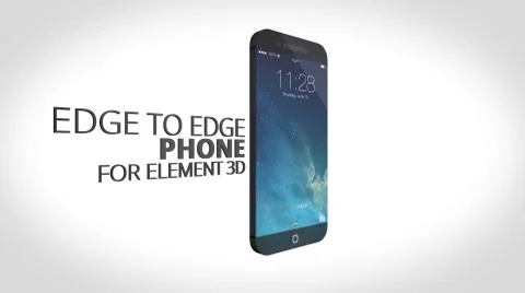 Edge-to-Edge Phone - Element 3D Stock After Effects
