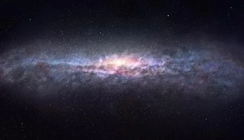 The edge of the galaxy 스톡 사진