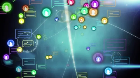 Edge icons starting core cluster, moving... | Stock Video | Pond5