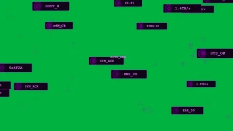 Edge labels entering nodes linking settling focusing AUTH_REQ showing network 動画素材 334118829