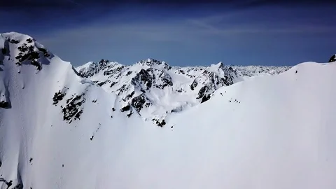 The edge of the mountains Stock Footage 89454091