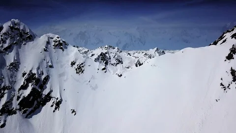 The edge of the mountains Stock Footage 89602486