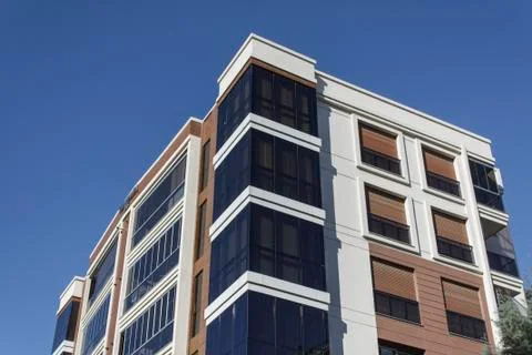 An Edge of a New Building Stock Photos