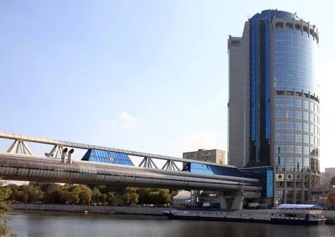 Edge of office building Stock Photos