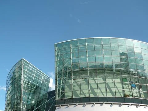 Edge of office building Stock Photos