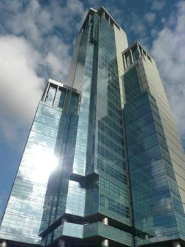 Edge of office building Stock Photos