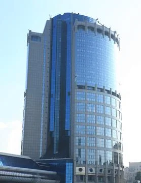 Edge of office building Stock Photos