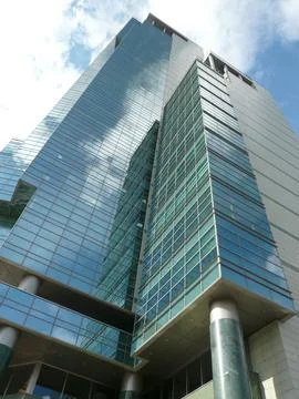 Edge of office building Stock Photos