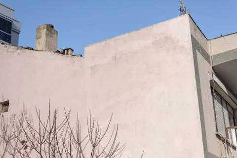 An Edge of an Old Building Stock Photos