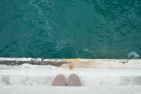 On the Edge Foto stock