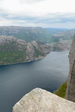 At the edge Stock Photos