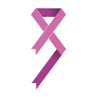 Edge Pink Ribbon Illustrazione stock