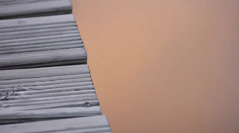 Edge of a pool at sunset Stock Footage 34087336