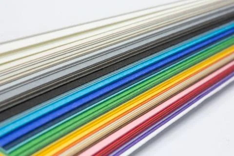 Edge of the stack of  paper Stock Photos