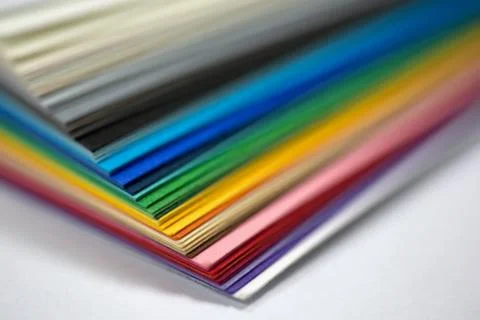 Edge of the stack of  paper Stock Photos