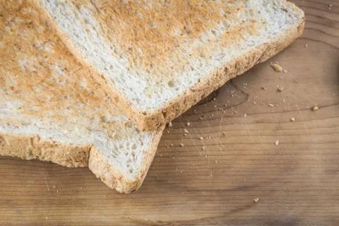 Edge of toast Stock Photos