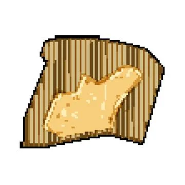 Edge torn cardboard pixel art vector illustration Stock Illustration