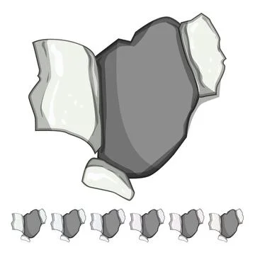 Edge torn paper cartoon vector graphic Stock Illustration