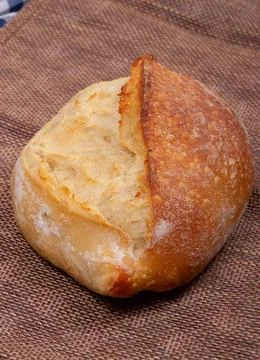 Edge view of a loaf of bread Stock Photos