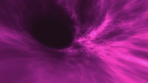 Edge Of The Void Vortex Animation Loop Colorful Stock Footage 128235608
