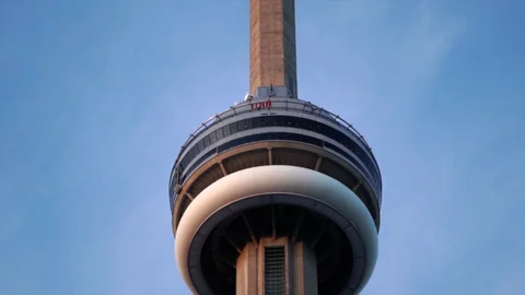 Edge walk view from Roger Center Toronto Canada Stock Footage 128960601