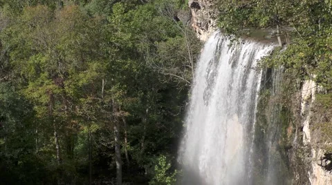 Edge of the Waterfall Stock Footage 68995992